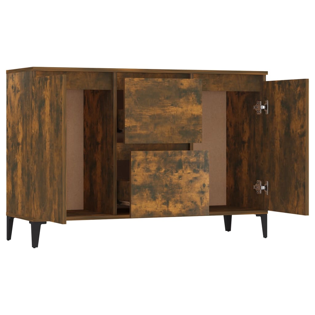 Dressoir 04X35X70 Cm Bewerkt Hout Kleurig Gerookt eiken