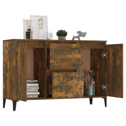 Dressoir 04X35X70 Cm Bewerkt Hout Kleurig Gerookt eiken