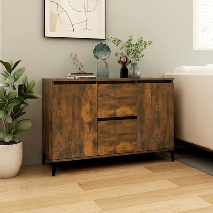 Dressoir 04X35X70 Cm Bewerkt Hout Kleurig Gerookt eiken