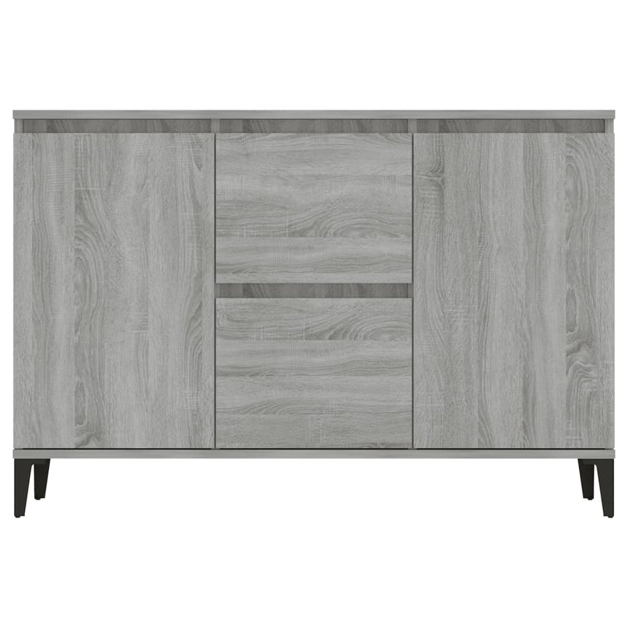 Dressoir 04X35X70 Cm Bewerkt Hout Eikenkleurig Grijs sonoma