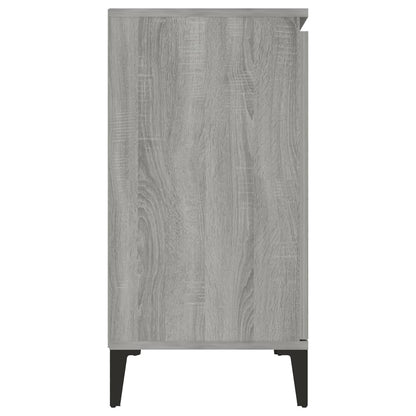 Dressoir 04X35X70 Cm Bewerkt Hout Eikenkleurig Grijs sonoma