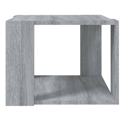 Salontafel 40X40X30 Cm Bewerkt Hout Eikenkleurig 1 Grijs sonoma
