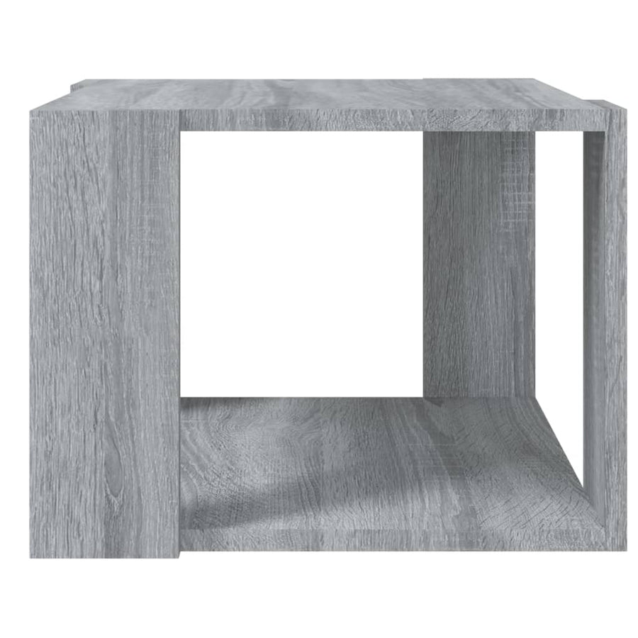 Salontafel 40X40X30 Cm Bewerkt Hout Eikenkleurig 1 Grijs sonoma