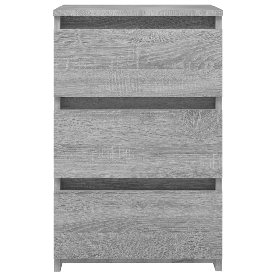 Nachtkastje 40x35x62,5 cm bewerkt hout grijs sonoma eikenkleur 1 Grijs sonoma
