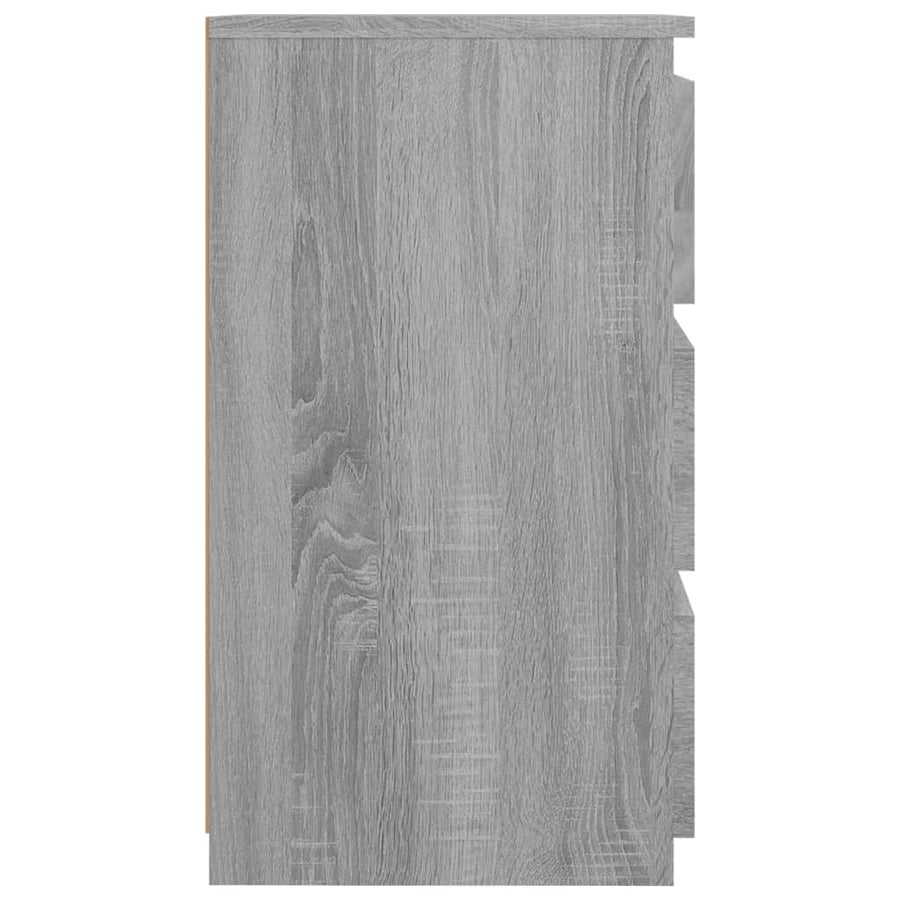 Nachtkastje 40x35x62,5 cm bewerkt hout grijs sonoma eikenkleur 1 Grijs sonoma