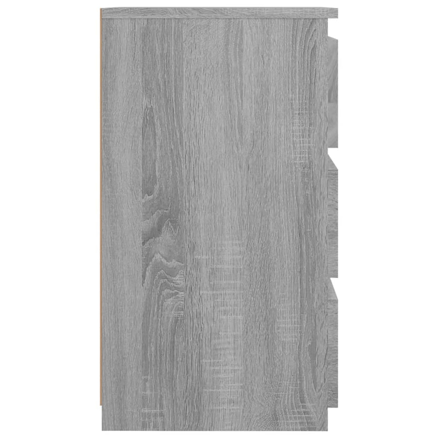Nachtkastjes 2 st 40x35x62,5 cm bewerkt hout grijs sonoma eiken 2 Grijs sonoma