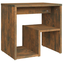 Nachtkastje 40X30X40 Cm Bewerkt Hout Kleurig 1 Gerookt eiken