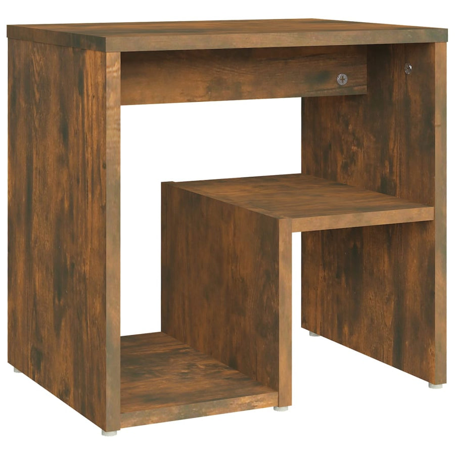Nachtkastjes 40X30X40 Cm Bewerkt Hout Kleurig 2 Gerookt eiken