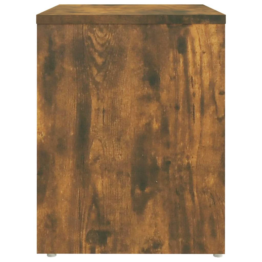 Nachtkastjes 40X30X40 Cm Bewerkt Hout Kleurig 2 Gerookt eiken