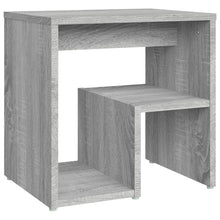 Nachtkastje 40X30X40 Cm Bewerkt Hout Sonoma Eikenkleurig 1 Grijs sonoma