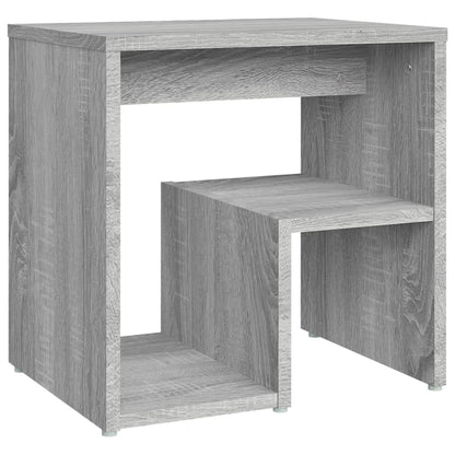 Nachtkastje 40X30X40 Cm Bewerkt Hout Sonoma Eikenkleurig 1 Grijs sonoma