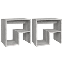 Nachtkastjes 40X30X40 Cm Bewerkt Hout Eiken 2 Grijs sonoma