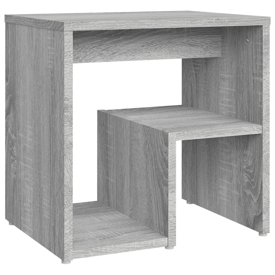 Nachtkastjes 40X30X40 Cm Bewerkt Hout Eiken 2 Grijs sonoma