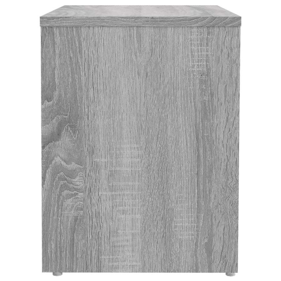 Nachtkastjes 40X30X40 Cm Bewerkt Hout Eiken 2 Grijs sonoma