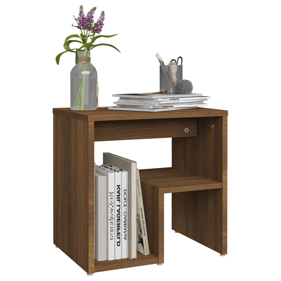 Nachtkastjes 40X30X40 Cm Bewerkt Hout 2 bruin eikenkleur