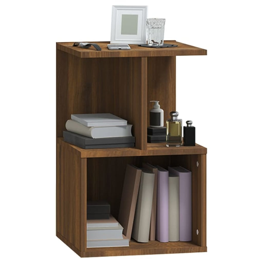 Nachtkastjes 35X35X55 Cm Bewerkt Hout Bruineikenkleurig 2 bruin eikenkleur