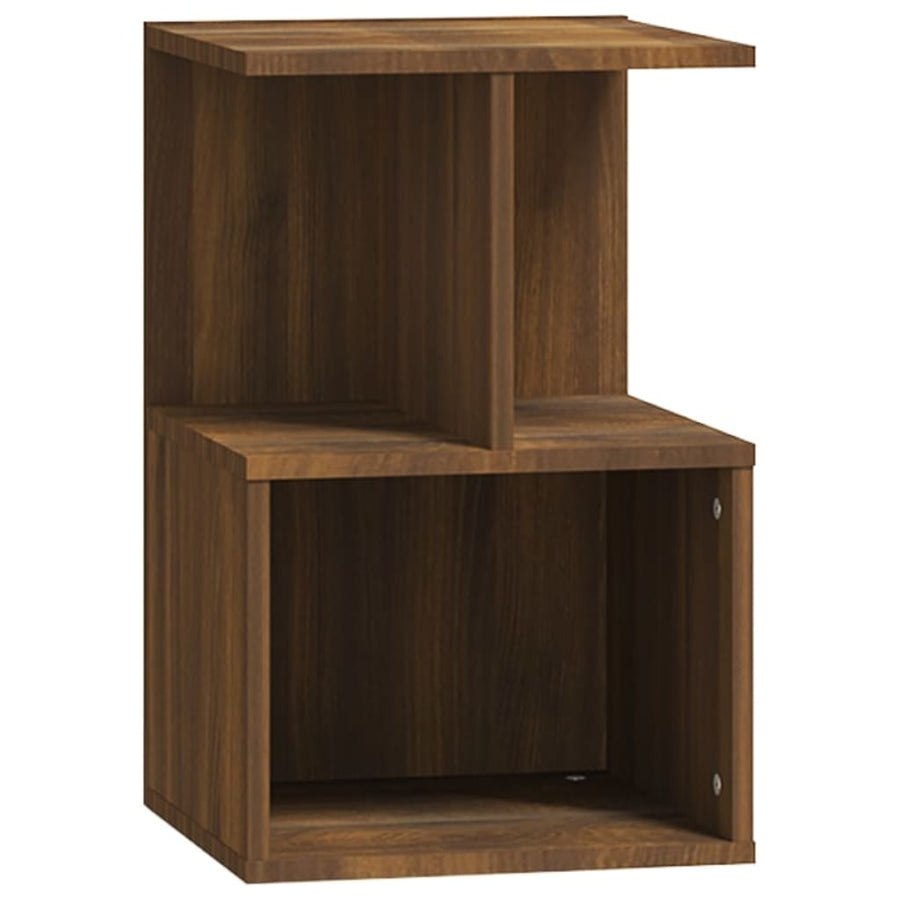 Nachtkastjes 35X35X55 Cm Bewerkt Hout Bruineikenkleurig 2 bruin eikenkleur