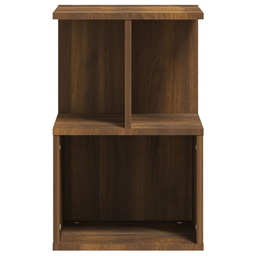 Nachtkastjes 35X35X55 Cm Bewerkt Hout Bruineikenkleurig 2 bruin eikenkleur