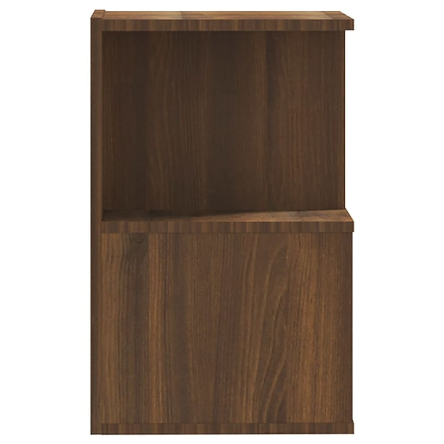Nachtkastjes 35X35X55 Cm Bewerkt Hout Bruineikenkleurig 2 bruin eikenkleur