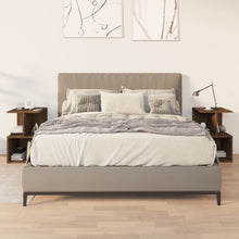 Nachtkastjes 35X35X55 Cm Bewerkt Hout Bruineikenkleurig 2 bruin eikenkleur