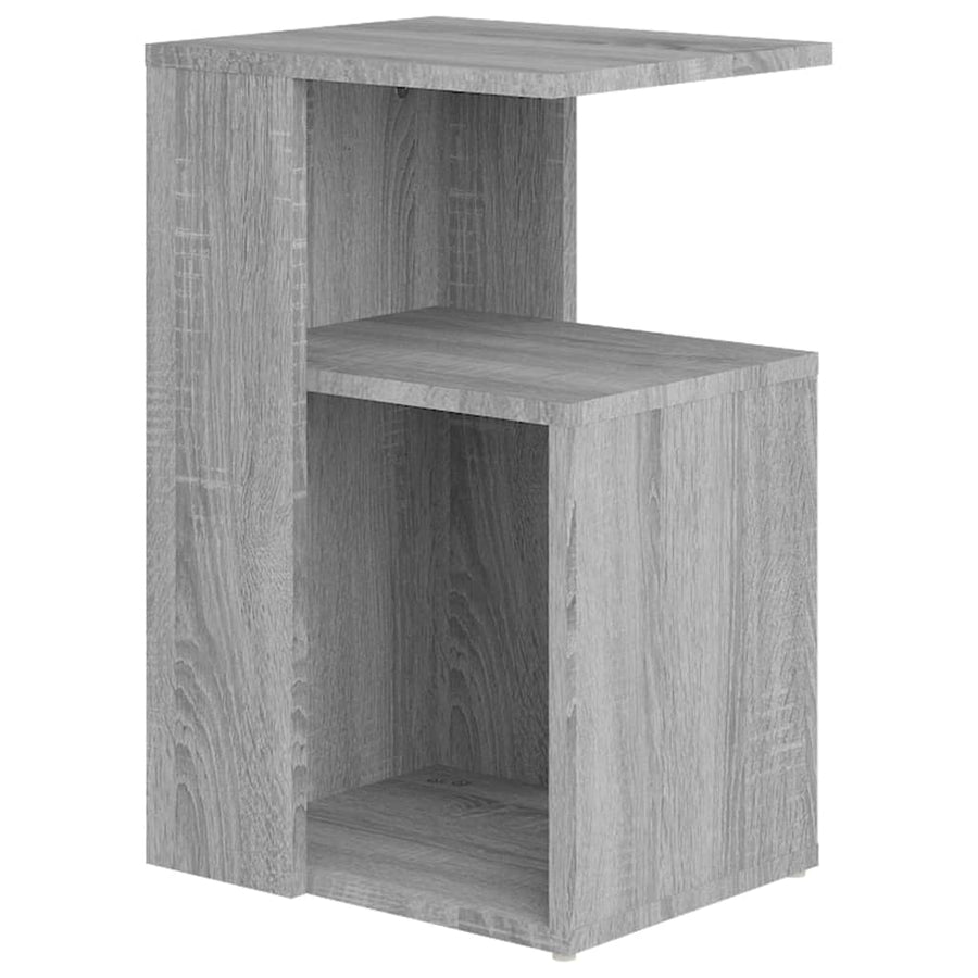 Bijzettafel 36X30X56 Cm Bewerkt Hout Eikenkleurig Grijs sonoma