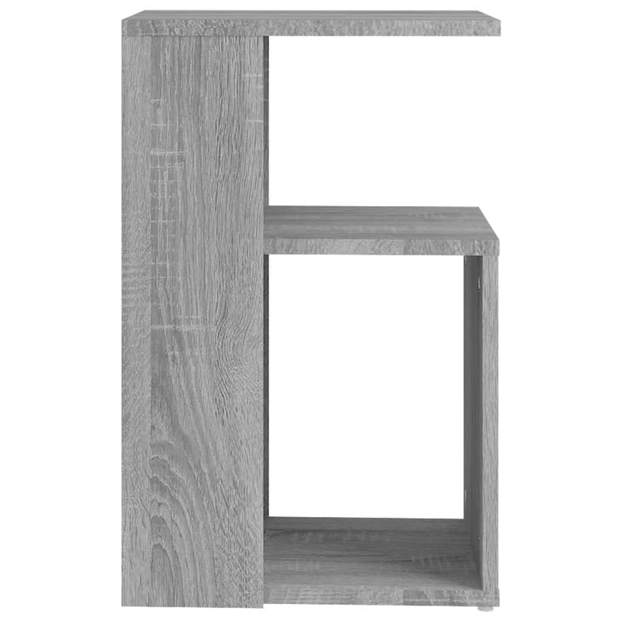 Bijzettafel 36X30X56 Cm Bewerkt Hout Eikenkleurig Grijs sonoma