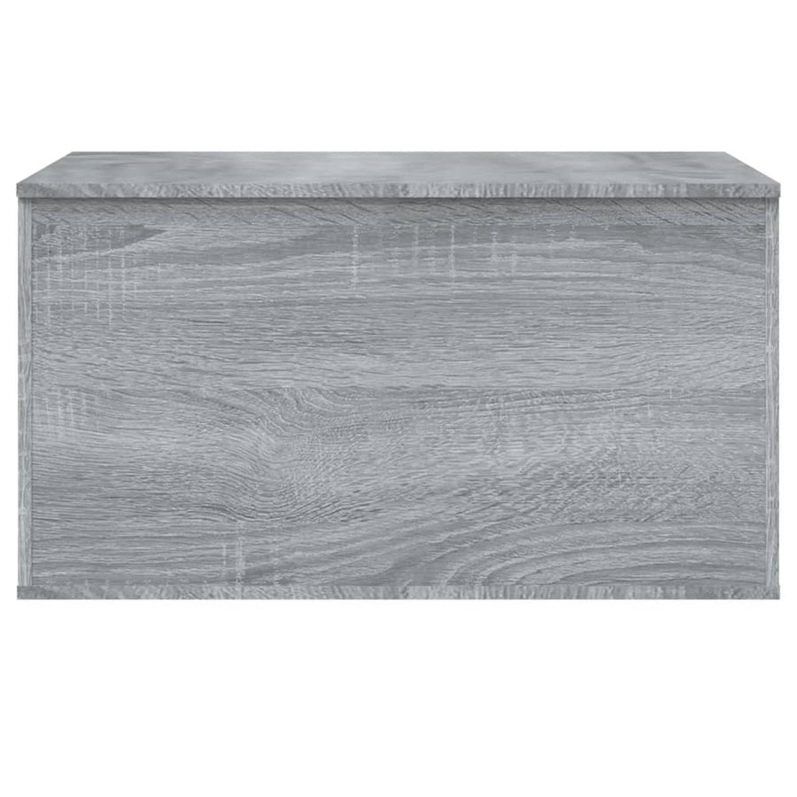 Opbergkist 84X42X46 Cm Bewerkt Hout Eikenkleurig Grijs sonoma