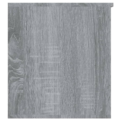 Opbergkist 84X42X46 Cm Bewerkt Hout Eikenkleurig Grijs sonoma
