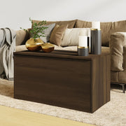 Opbergkist 84x42x46 cm bewerkt hout bruin