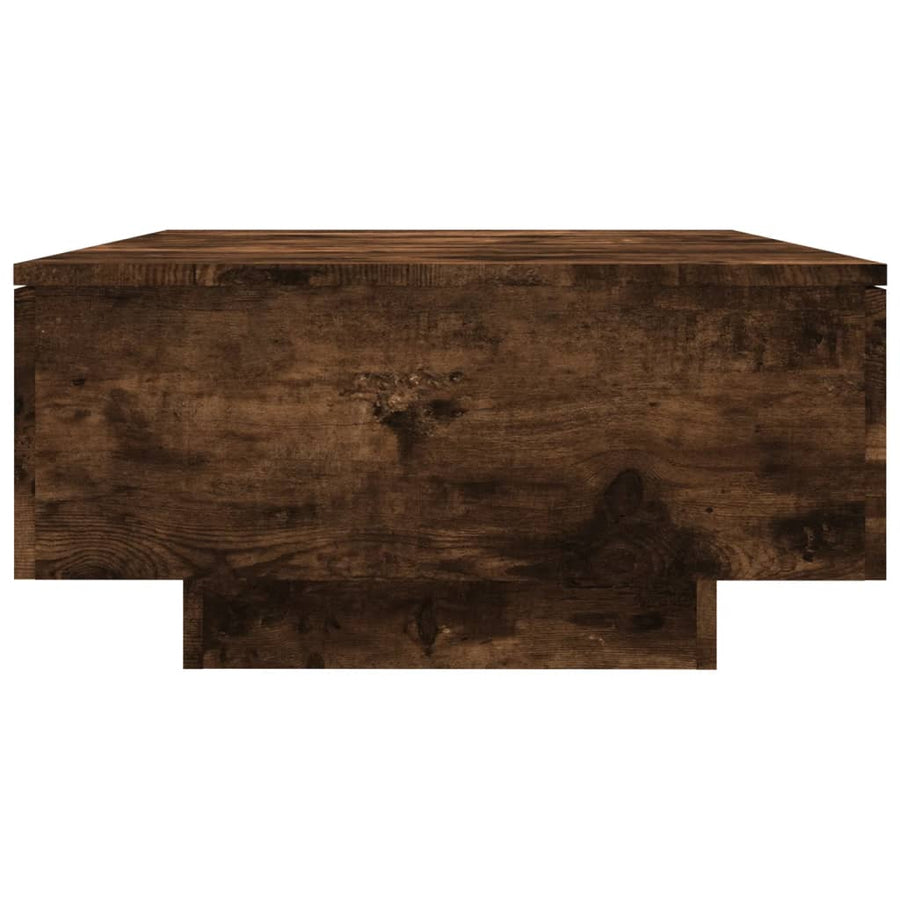 Salontafel 90x60x31 cm bewerkt hout gerookt eikenkleurig Gerookt eiken
