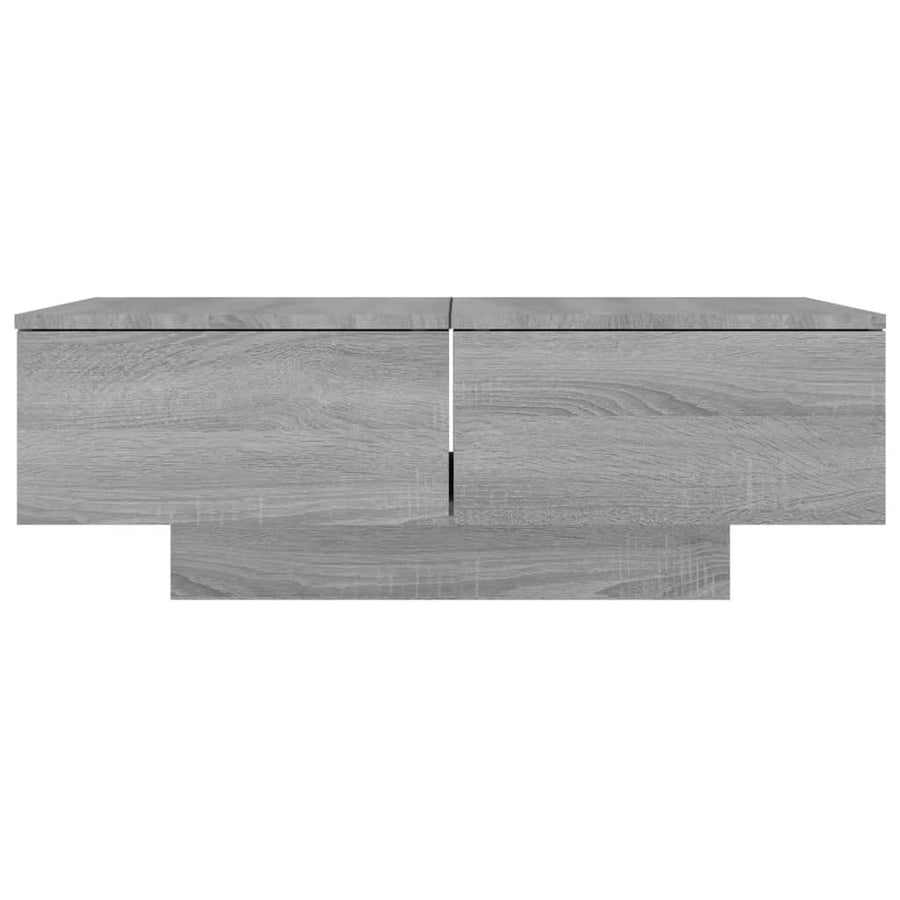 Salontafel 90x60x31 cm bewerkt hout grijs sonoma eikenkleurig Grijs sonoma