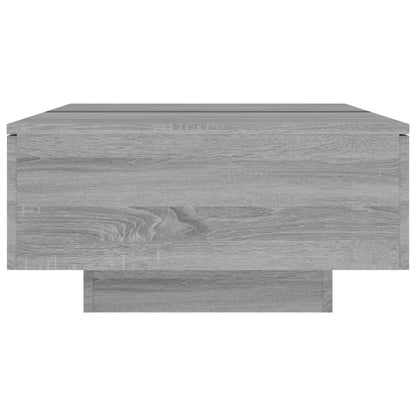 Salontafel 90x60x31 cm bewerkt hout grijs sonoma eikenkleurig Grijs sonoma