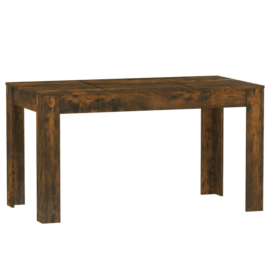 Eettafel 40X74,5X76 Cm Bewerkt Hout Kleurig Gerookt eiken