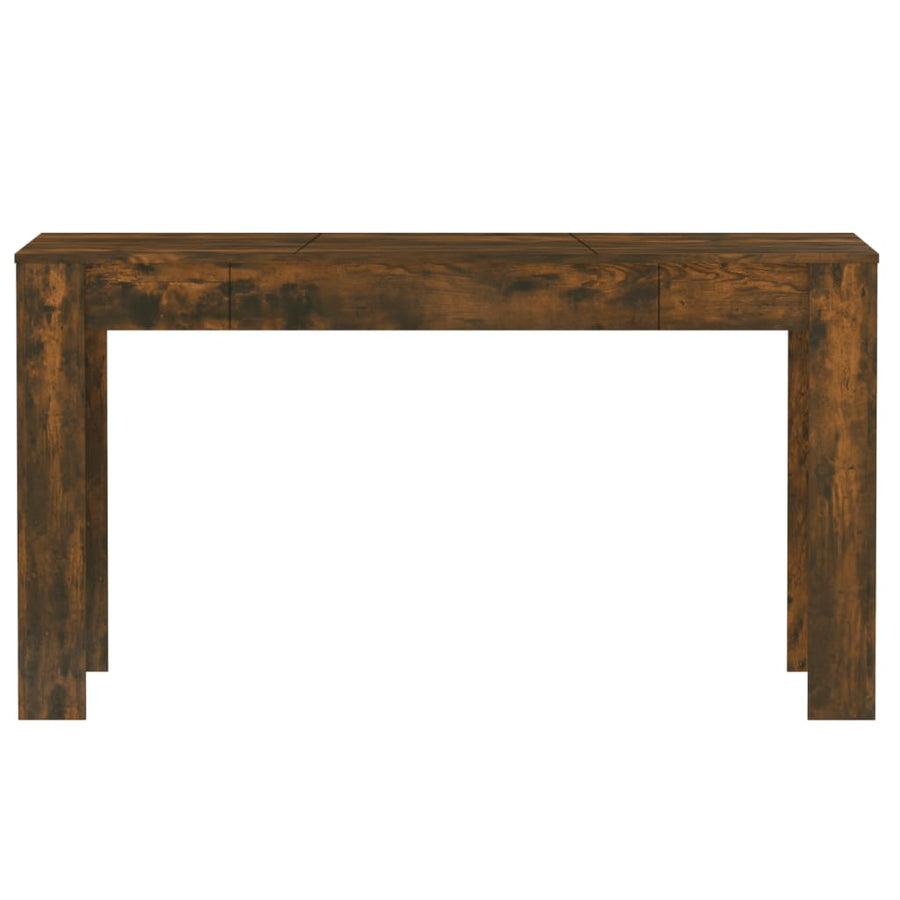 Eettafel 40X74,5X76 Cm Bewerkt Hout Kleurig Gerookt eiken