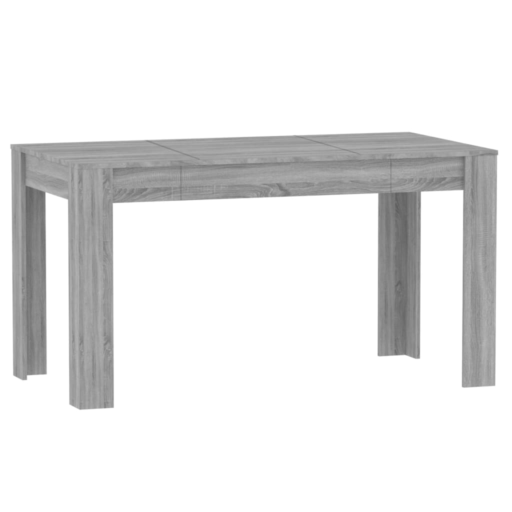 Eettafel 40X74,5X76 Cm Bewerkt Hout Eikenkleurig Grijs sonoma
