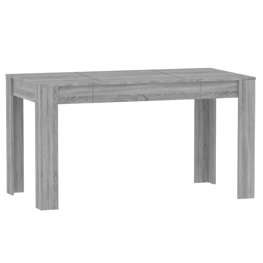 Eettafel 40X74,5X76 Cm Bewerkt Hout Eikenkleurig Grijs sonoma
