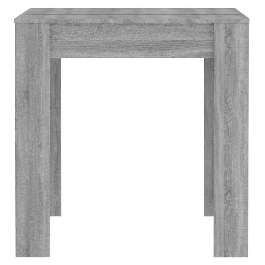 Eettafel 40X74,5X76 Cm Bewerkt Hout Eikenkleurig Grijs sonoma