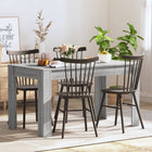 Dining table 140x74.5x76 cm treated wood grey Sonoma oak colour