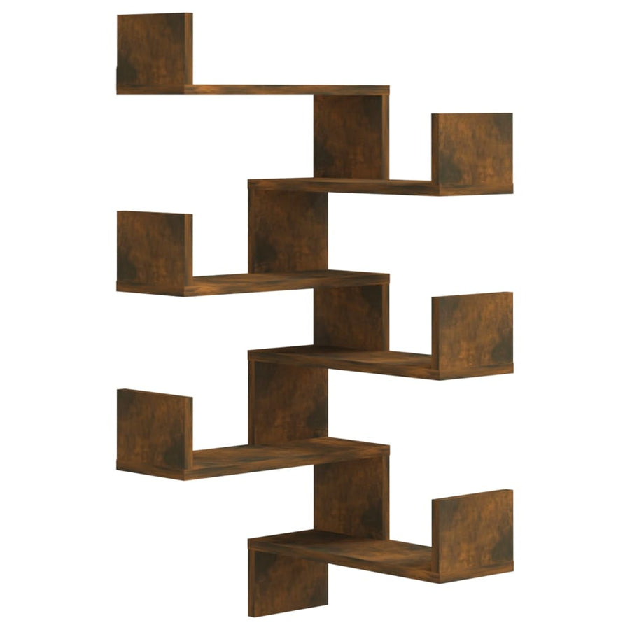 Hoekwandschappen 40X40X50 Cm Bewerkt Hout Sonoma Eiken 2 Gerookt eiken
