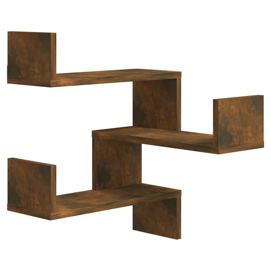 Hoekwandschappen 40X40X50 Cm Bewerkt Hout Sonoma Eiken 2 Gerookt eiken