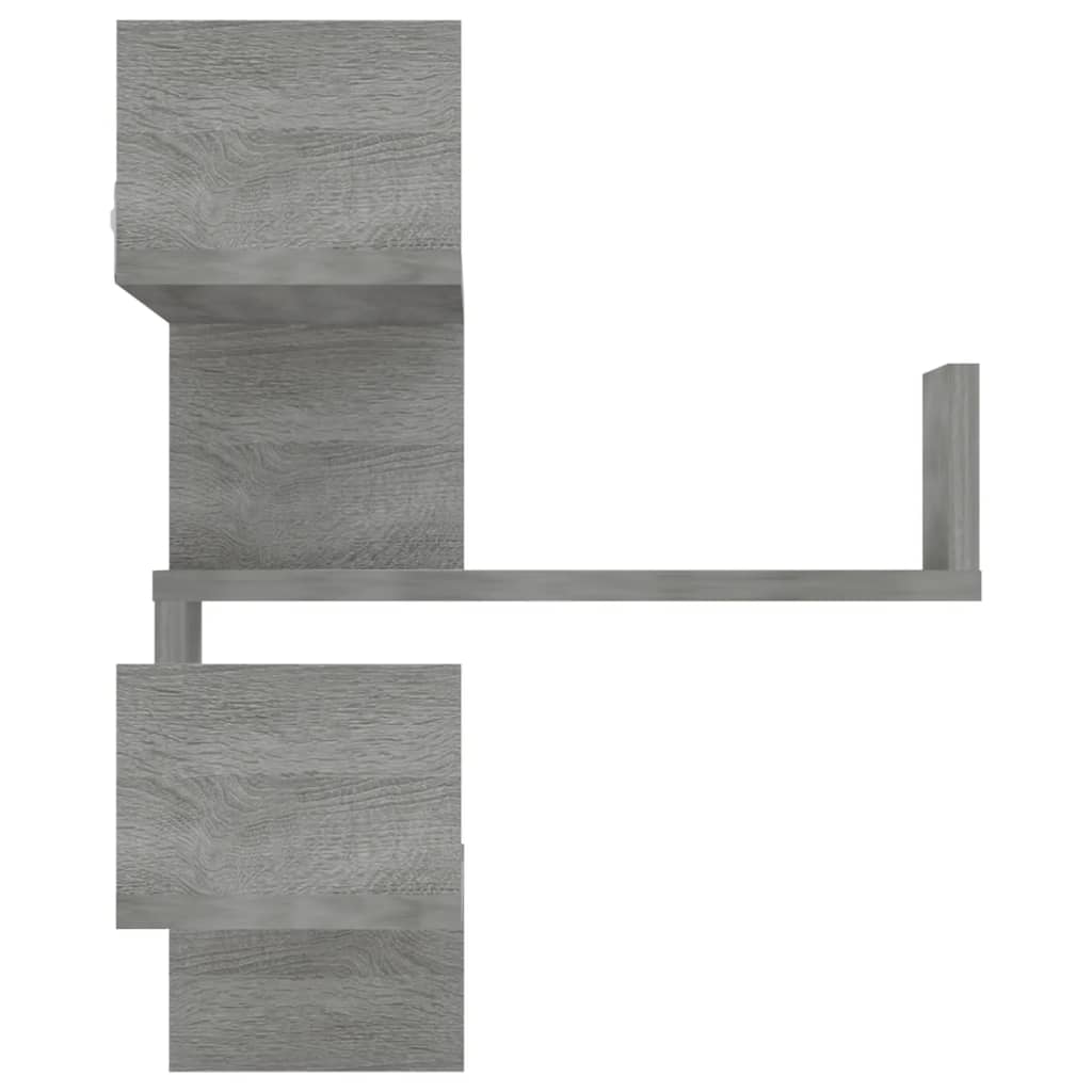 Hoekwandschap 40x40x50 cm bewerkt hout grijs sonoma eikenkleur 1 Grijs sonoma