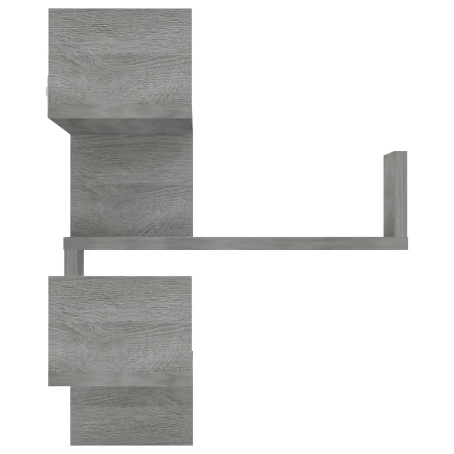 Hoekwandschap 40x40x50 cm bewerkt hout grijs sonoma eikenkleur 1 Grijs sonoma