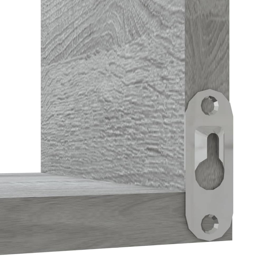 Hoekwandschap 40x40x50 cm bewerkt hout grijs sonoma eikenkleur 1 Grijs sonoma