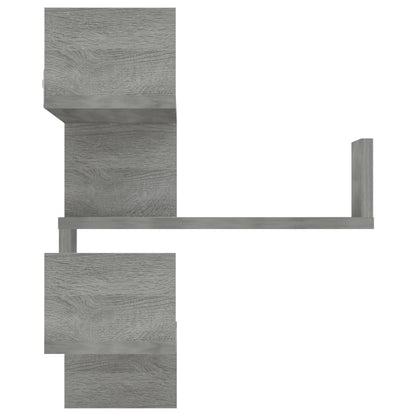 Hoekwandschappen 2 st 40x40x50 cm bewerkt hout grijs sonoma 2 Grijs sonoma