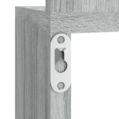 Hoekwandschap 20x20x127,5 cm bewerkt hout grijs sonoma eiken Grijs sonoma
