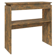 Wandtafel 80X30X80 Cm Bewerkt Hout Gerookt Eikenkleurig 1