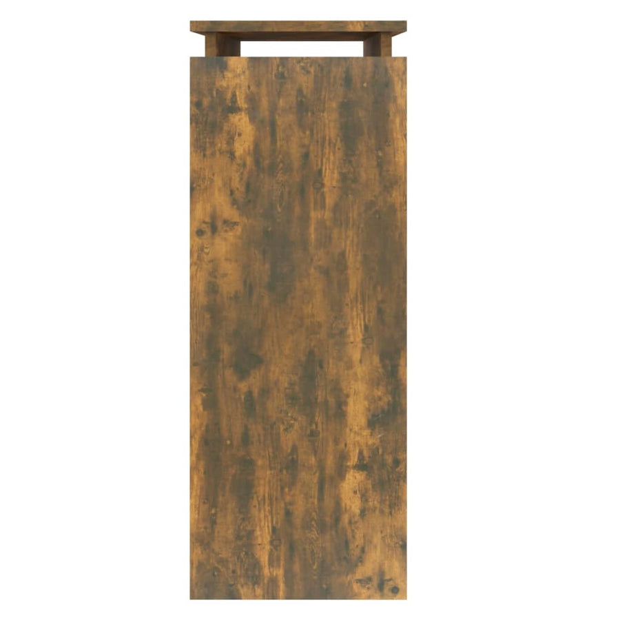 Wandtafel 80X30X80 Cm Bewerkt Hout Gerookt Eikenkleurig 1