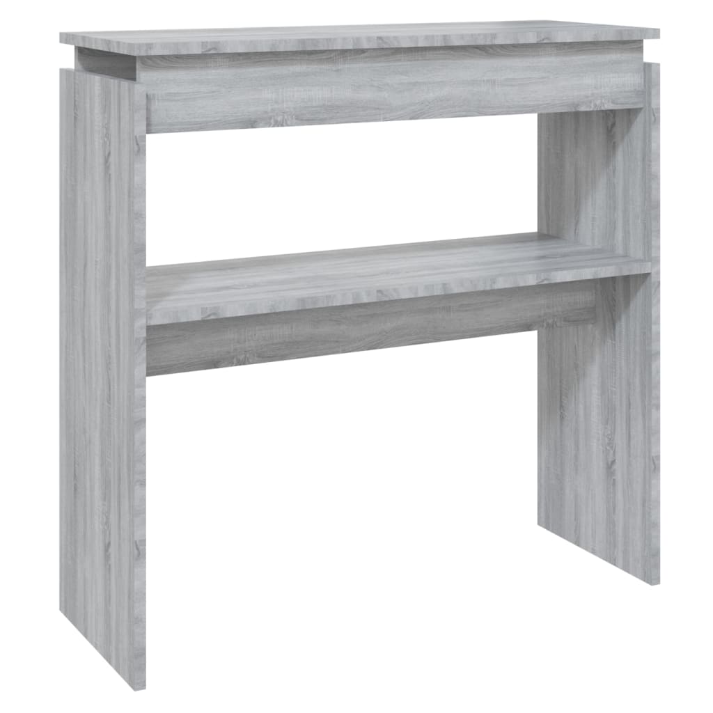 Wandtafel 80X30X80 Cm Bewerkt Hout Grijs Sonoma Eikenkleurig 1