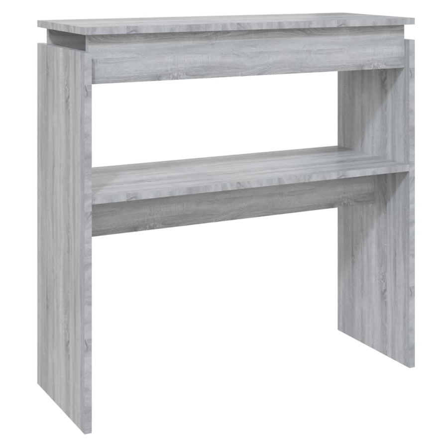 Wandtafel 80X30X80 Cm Bewerkt Hout Grijs Sonoma Eikenkleurig 1