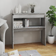 Console table 80x30x80 cm engineered wood grey Sonoma oak